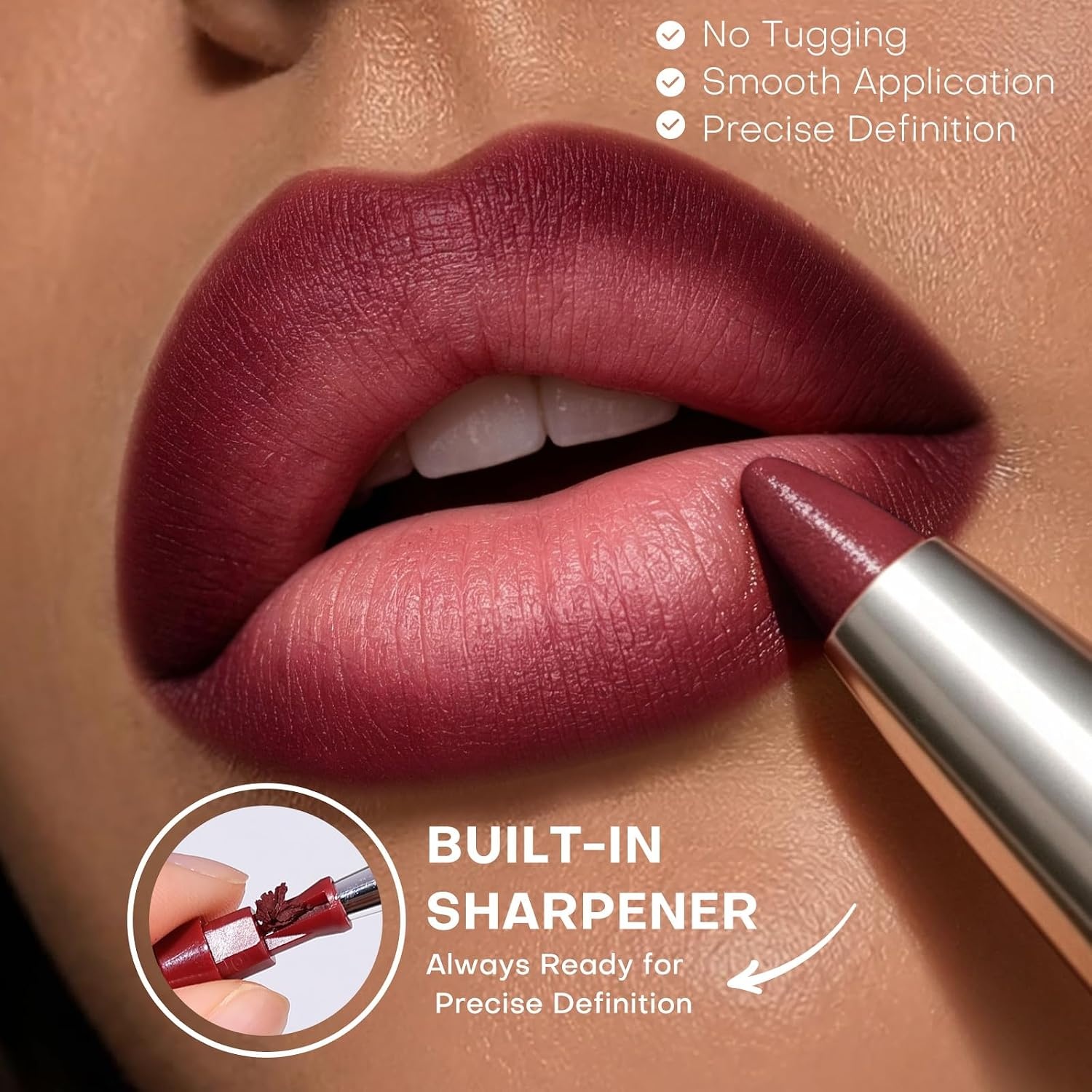 image:imageKIMUSE 3Step Plumping Lip Combo Set for Mature Skin Liner Balm amp Gloss