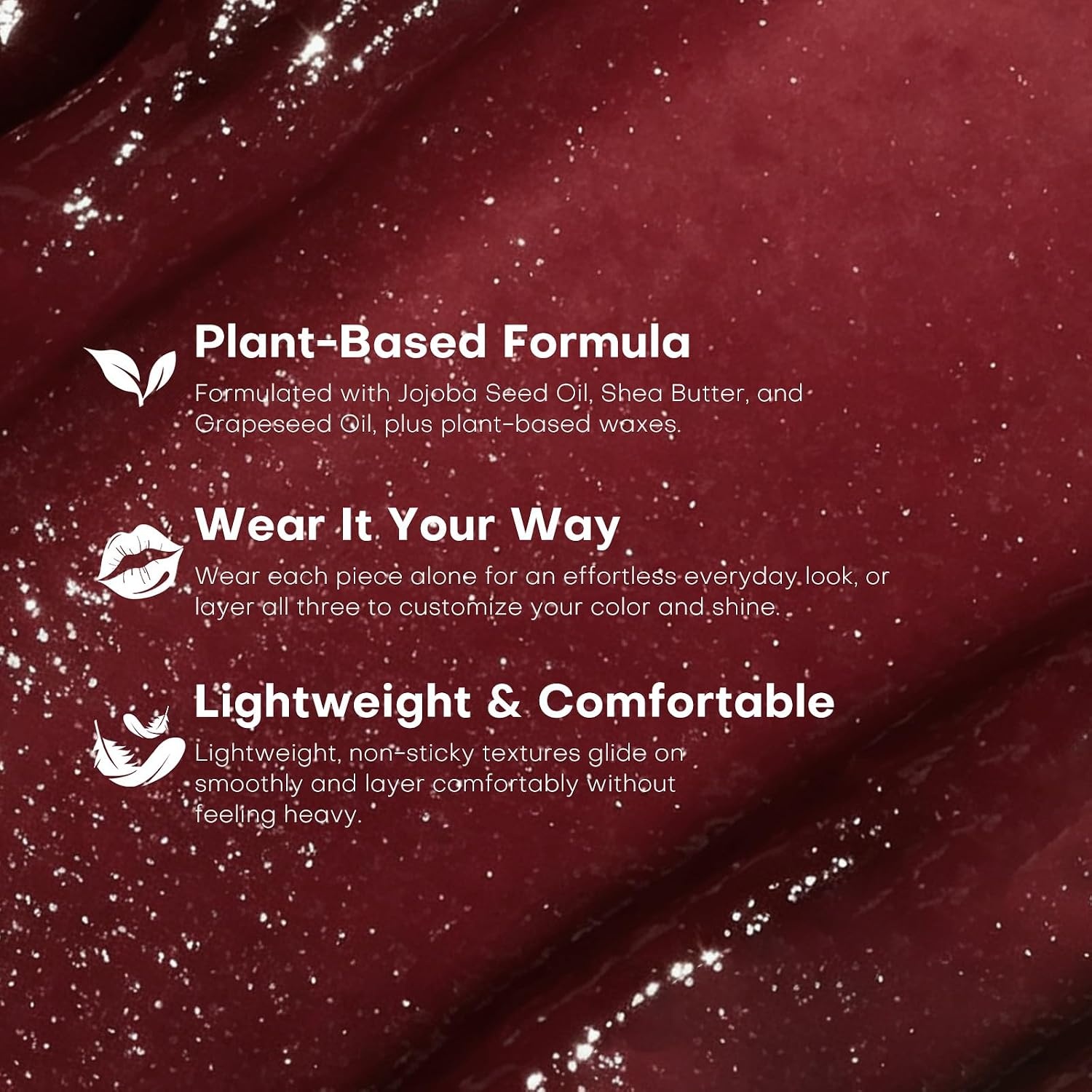 image:imageKIMUSE 3Step Plumping Lip Combo Set for Mature Skin Liner Balm amp Gloss