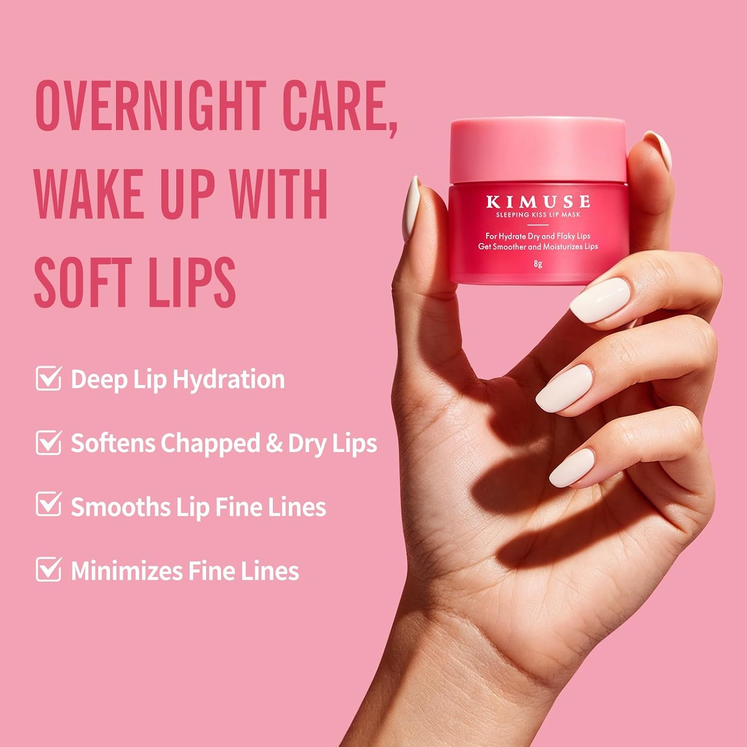 image:imageKIMUSE Overnight Lip Mask 4Pack Lip Moisturizer for Dry LipsSET