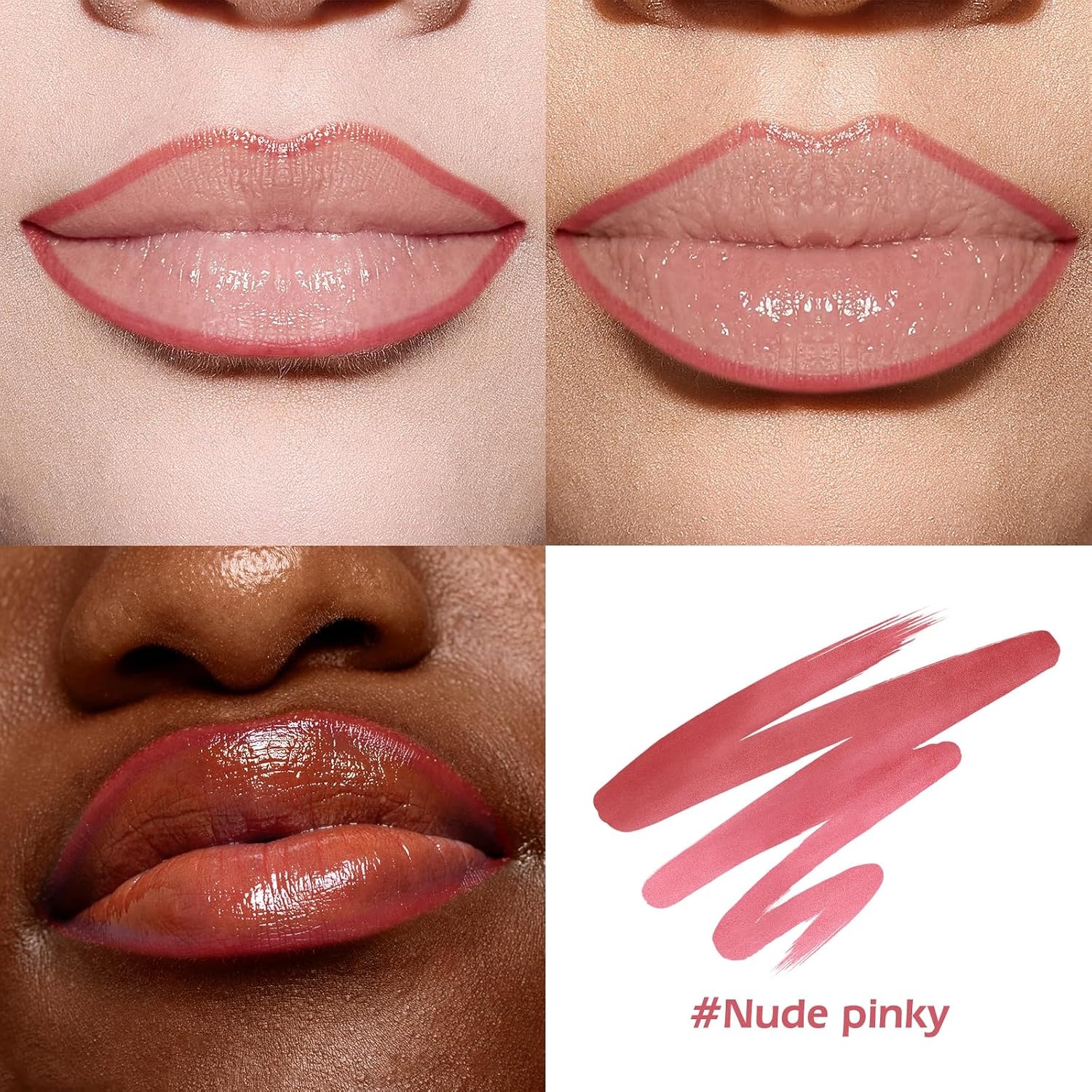 image:imageKIMUSE Peel Off Lip Stain LongLasting Lip Tint Vitamin E TransferProofNude Pinky