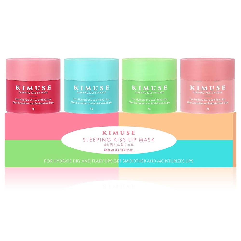 image:imageKIMUSE Overnight Lip Mask 4Pack Lip Moisturizer for Dry LipsSET