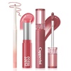 image:imageKIMUSE 3 Pack Lip Combo Set Lip Liner Lipstick amp Gloss Sweet Fig SetSweet Fig Set
